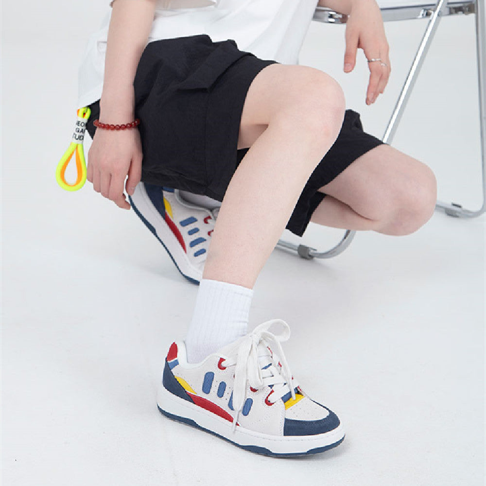 Chaussures de skateboard à blocage de couleur