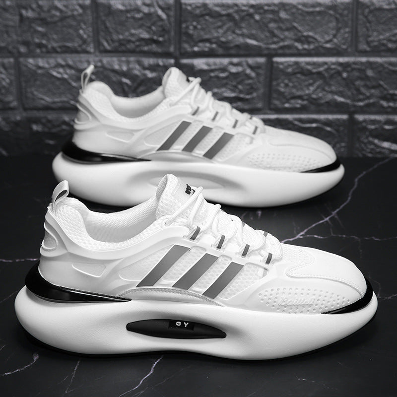Zapatillas de deporte para correr transpirables de malla versátiles e informales para hombre
