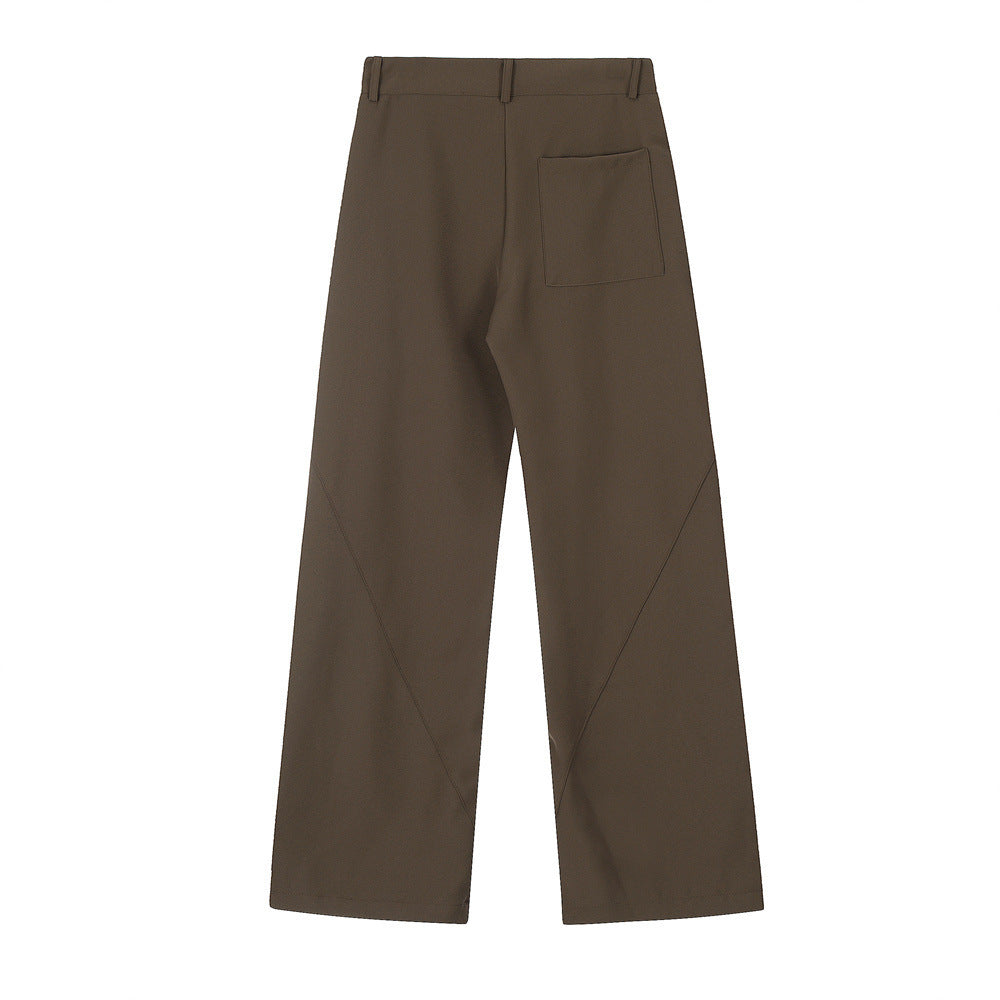 Fashion Men's Loose Wide-leg Straight Trousers