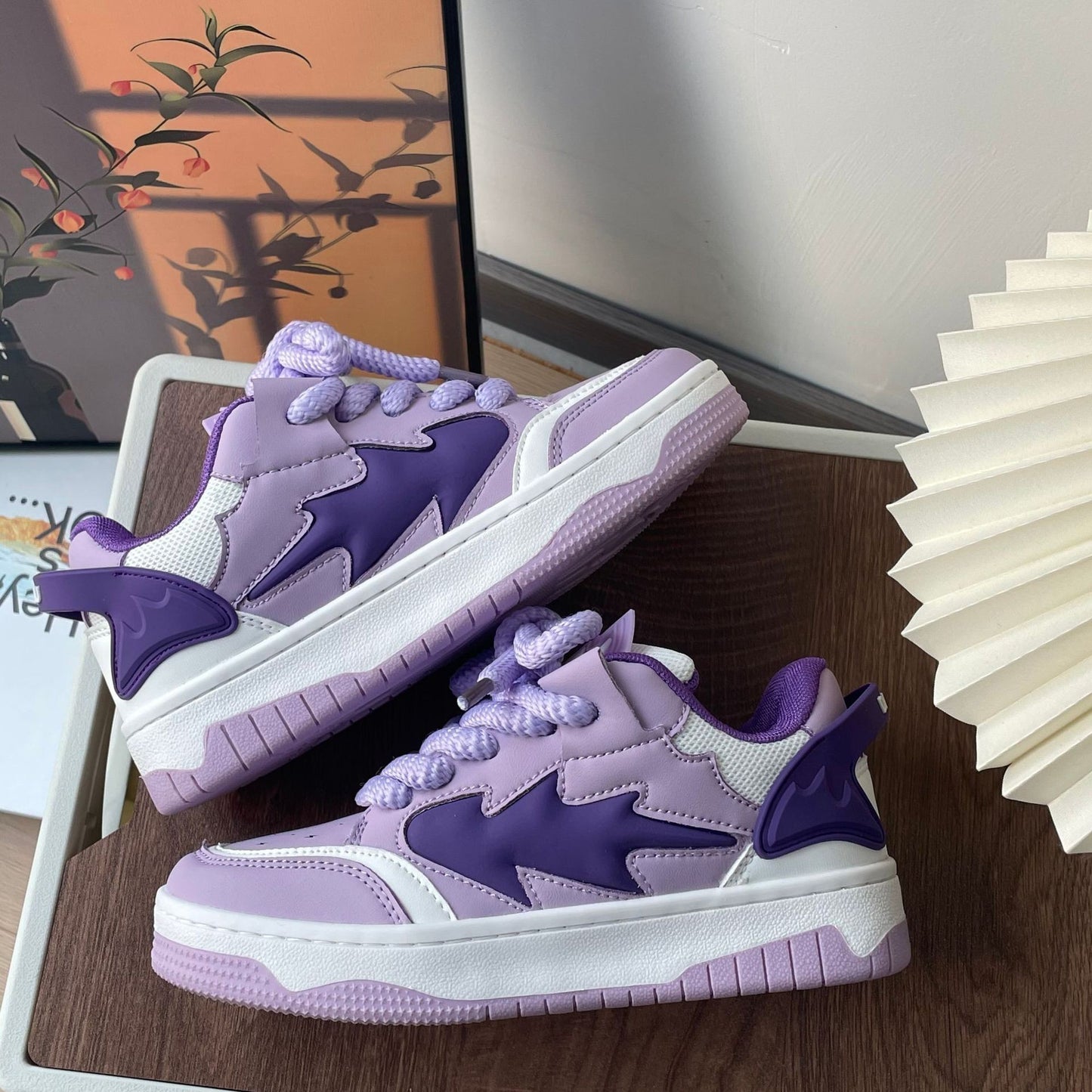 Zapatillas de deporte desgastadas informales para parejas de hombres y mujeres