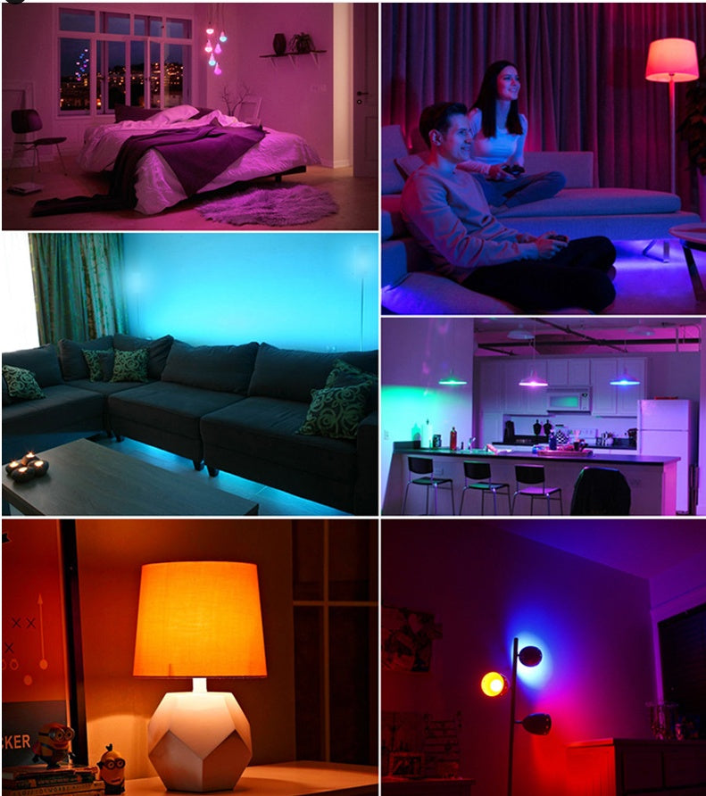 Lampe Led intelligente WifI E14 RGB CW WW, ampoule à intensité variable 85-265V, commande vocale, Alexa Google Home, pour la décoration de la maison