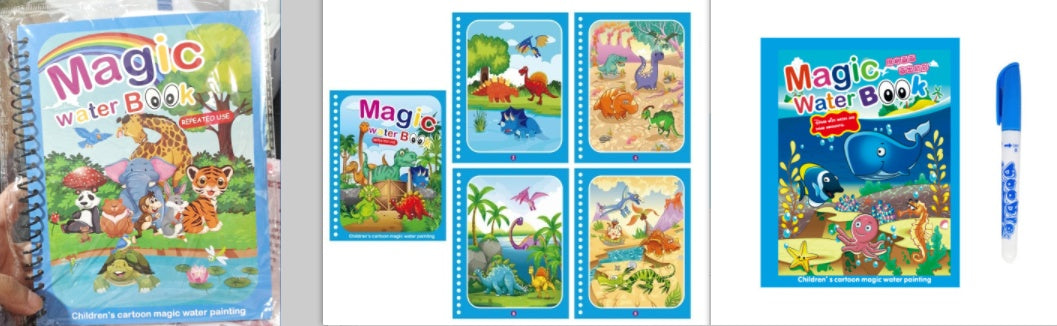 Livre de peinture à l'eau magique créatif pour enfants