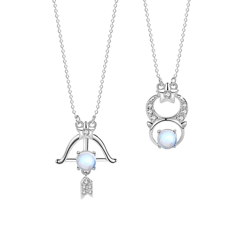 Collier en argent Sterling 925 avec douze constellations pour femmes, Design d'intérêt particulier, luxe léger