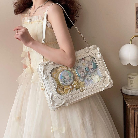 Girl Versatile Retro Transparent Small Square Bag