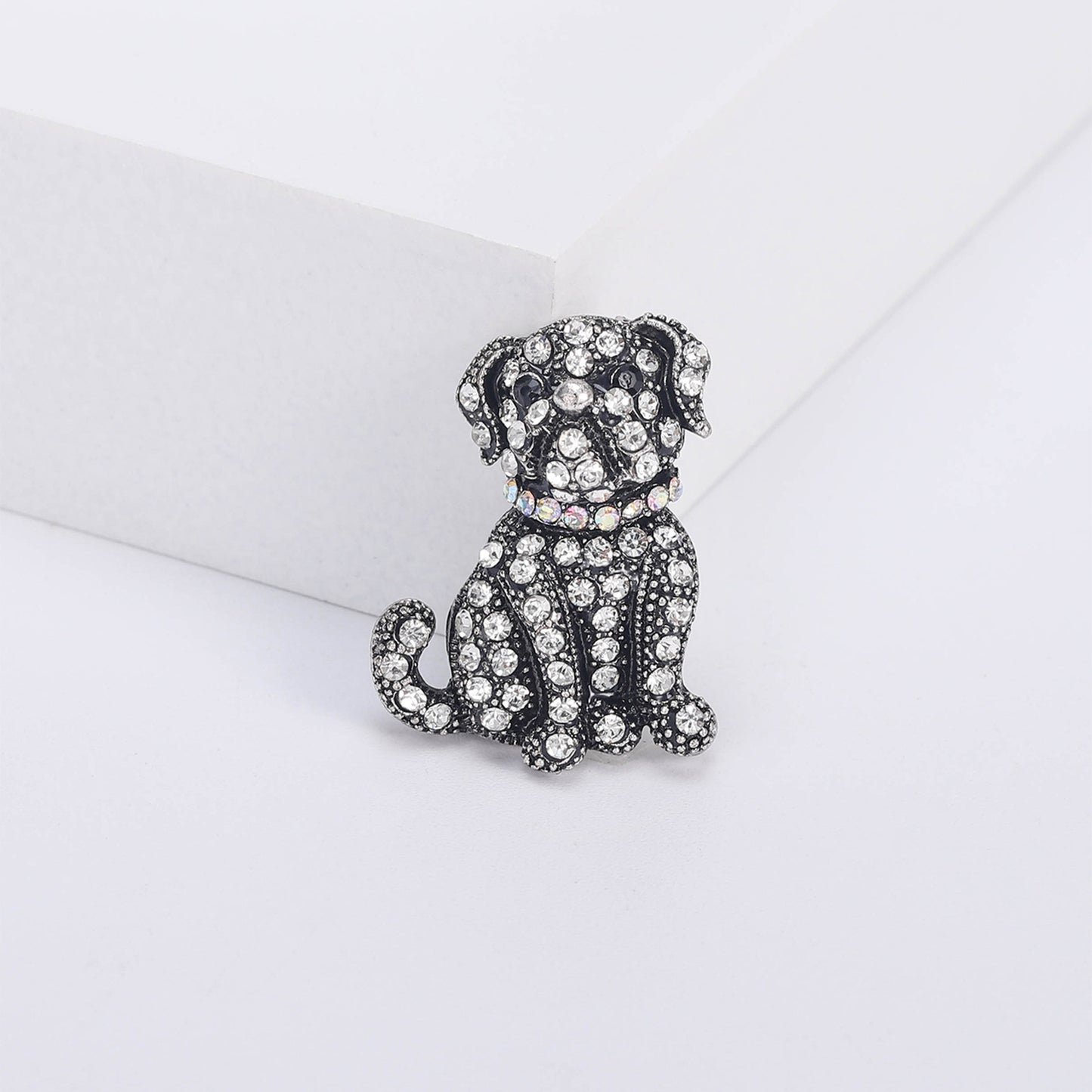 Broche créative en diamant d'eau pour animaux