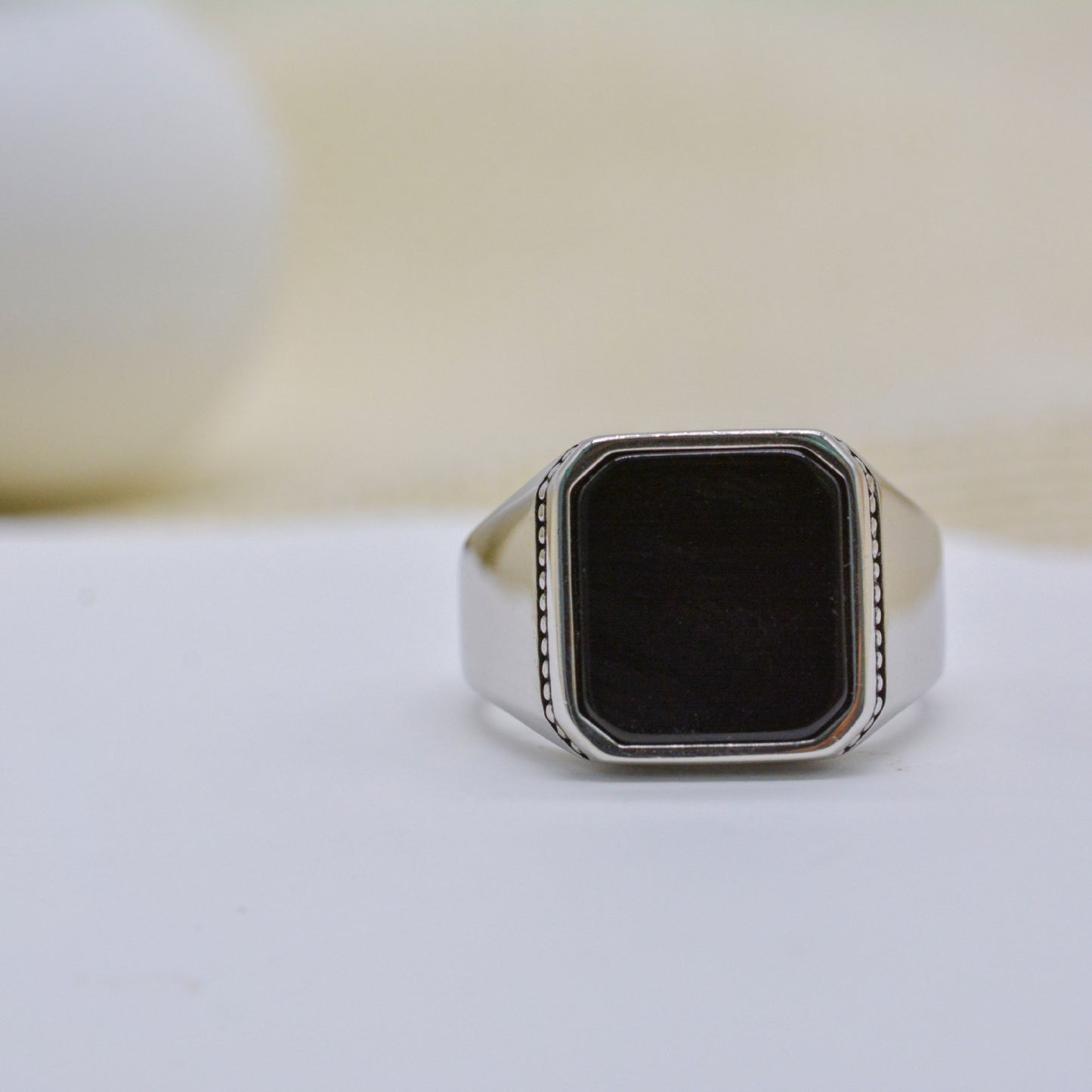Women's Micro Inlaid Square Ring