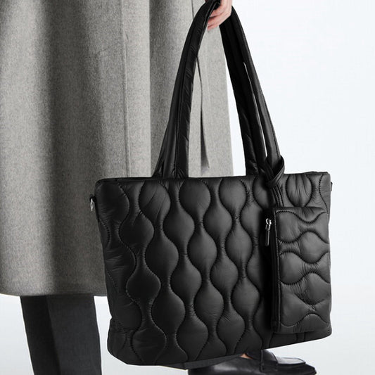 Bolso de hombro portátil, ligero y sencillo, de gran capacidad, con múltiples compartimentos