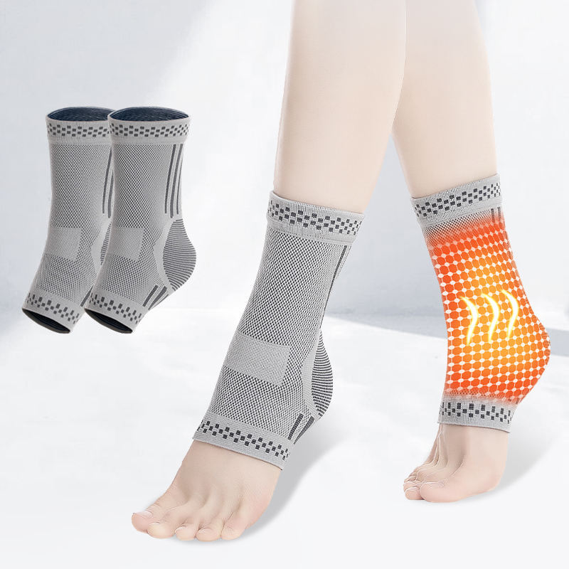Attelle de cheville en graphène, support de cheville chaud, manchon de compression de la cheville, chaussettes pour entorse de la cheville, manchon de compression – Support de cheville pour femmes et hommes – Attelle de cheville pour tendinite et arthrite