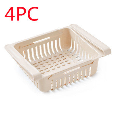 Panier de rangement pour réfrigérateur, boîte de rangement extensible multifonction pour réfrigérateur de cuisine
