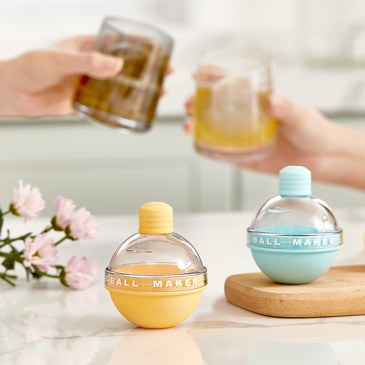 Moule à boules de glace sphérique pour whisky, plateau à glace en Silicone de qualité alimentaire, artefact créatif de boule de glace fait maison