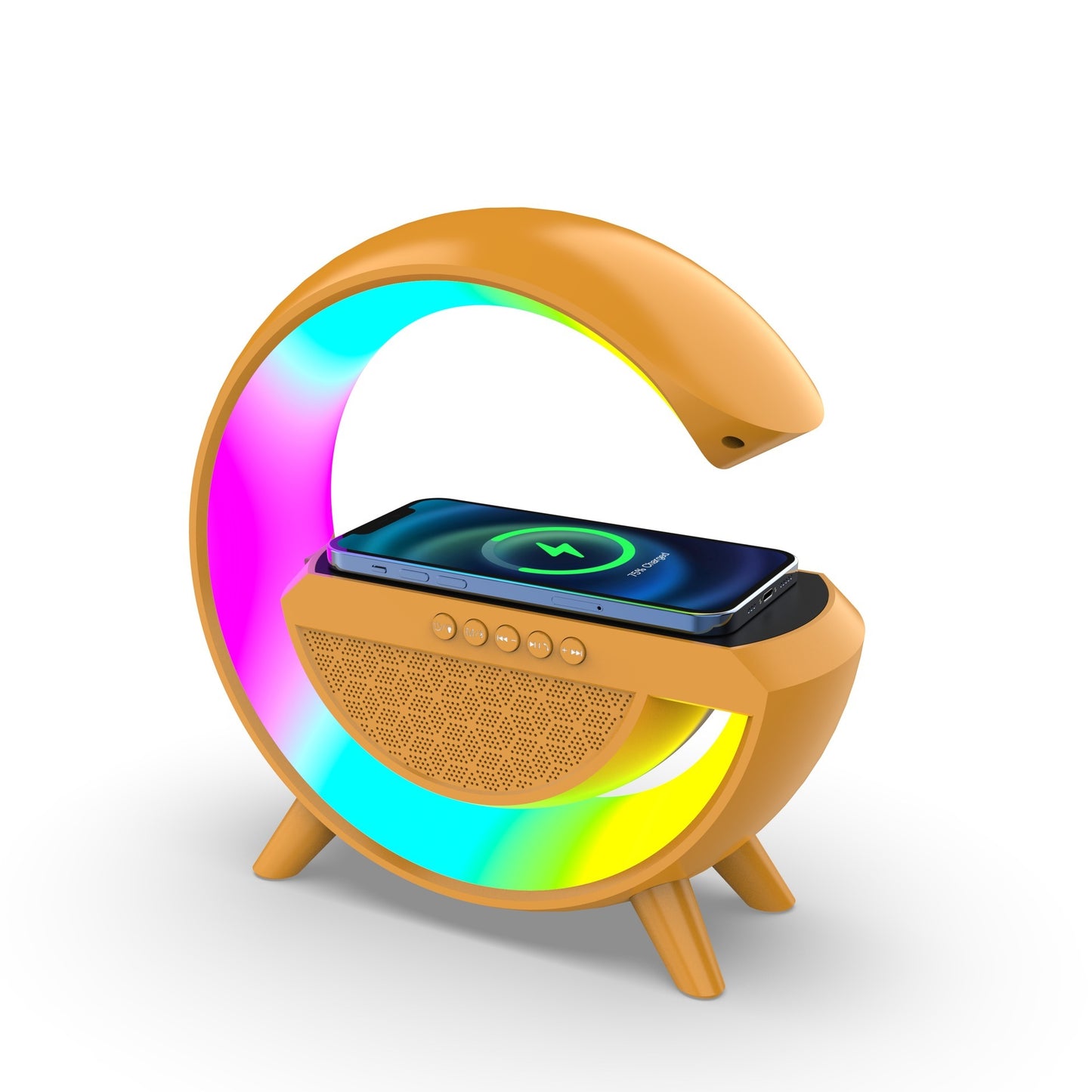 Lumière d'ambiance à sept couleurs à LED intelligente en forme de G