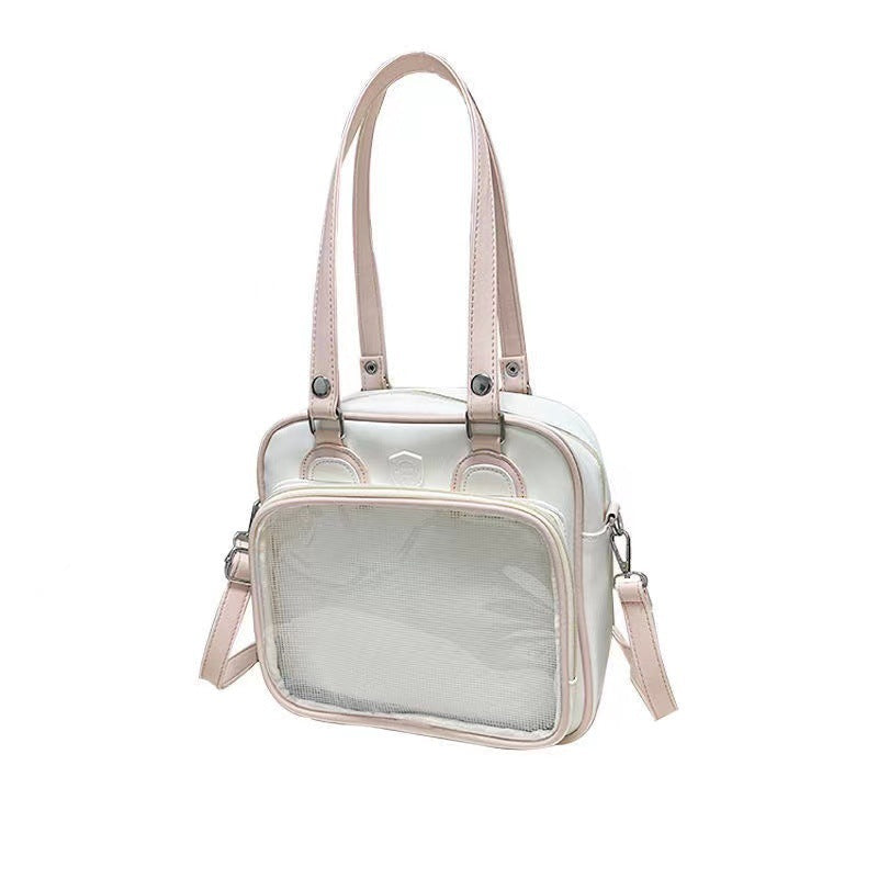 Original CONAI Oso Conejo Gato Cuadrado Commuter Tote Messenger Bag