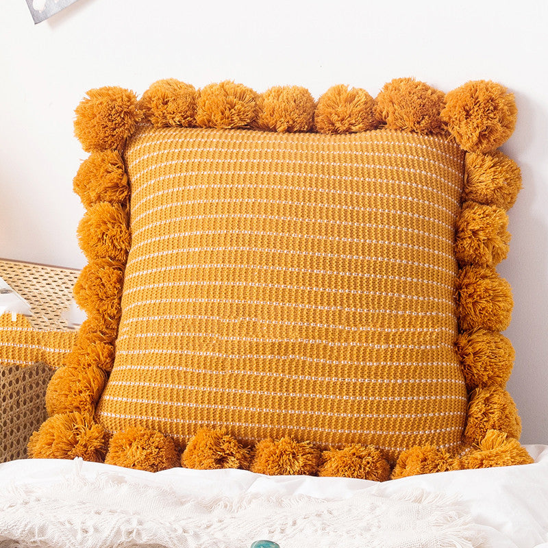 Coussin de lit, coussin de canapé, taie d'oreiller tricotée à la taille