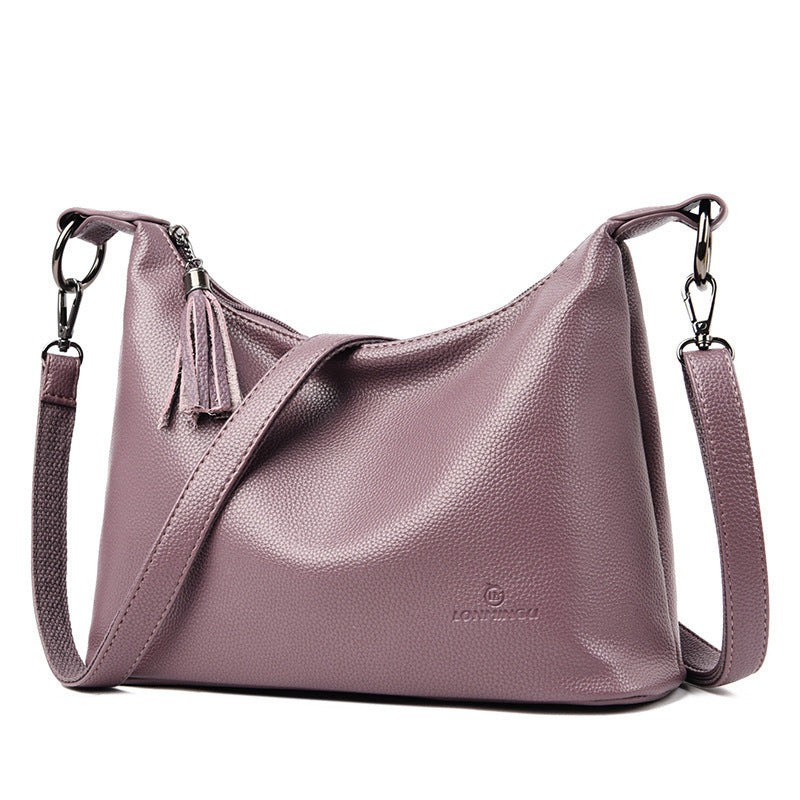 Bolso de hombro para axila de cuero PU suave texturizado