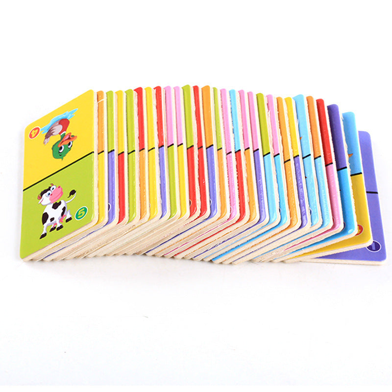 Solitaire en bois Animal Domino Kids