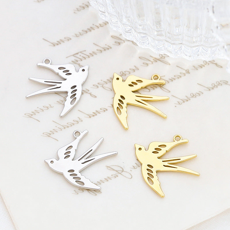 Spring Swallow Pendant DIY Handmade Bracelet Necklace Earring Accessories Material
