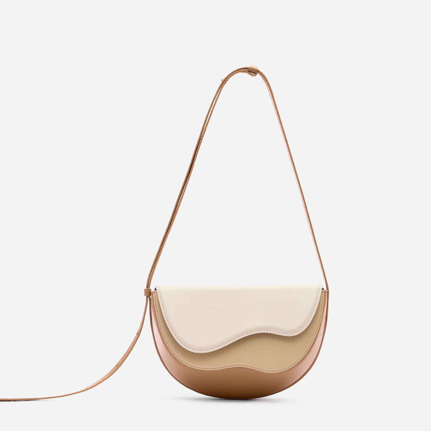 Sac de selle multicolore à couture unique