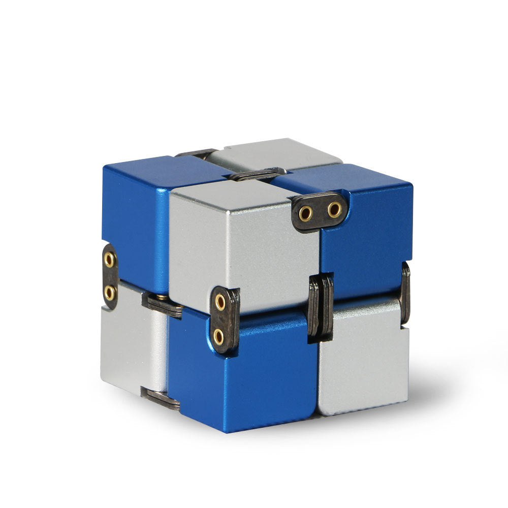 Jouet anti-Stress Cube infini en métal de qualité supérieure, décompresse Portable, jouets relaxants pour enfants et adultes