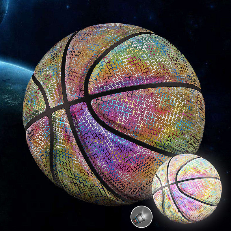 Baloncesto fluorescente brillante