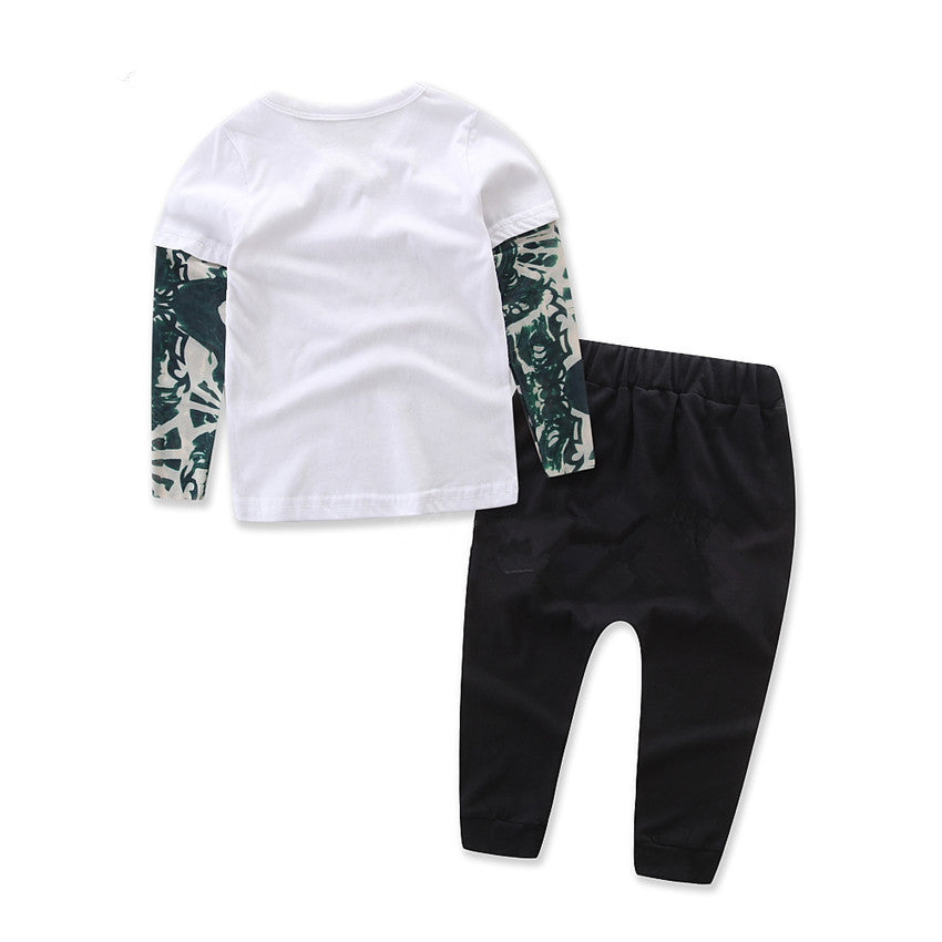 Ropa infantil niño malla verde