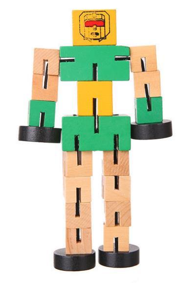jouets robots en bois