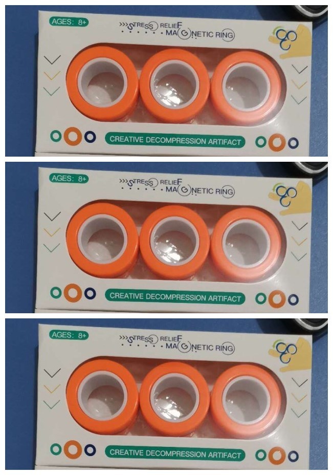 Anillo giratorio de dedo magnético