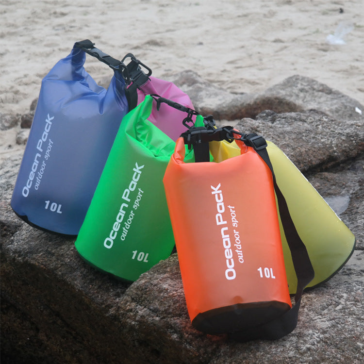 Sac de plage anti-eau, sac seau étanche en PVC, sac étanche à la dérive, sac de natation, sac de sport de plein air