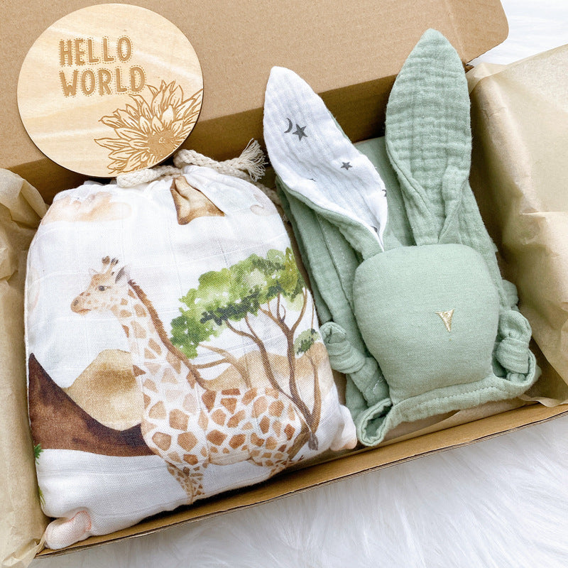 Ensemble de draps-housses pour lit de bébé à imprimé intégral