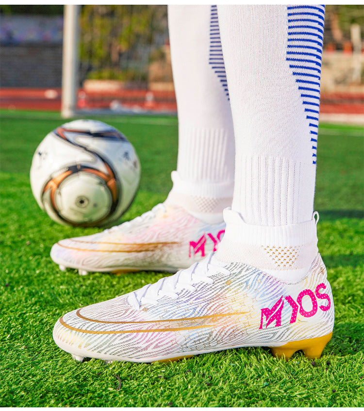 Chaussures de football pour étudiants AG, chaussures d'entraînement à ongles longs cassés