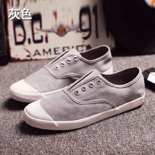 Men's Canvas Shoes Korean-style Low-top Flat