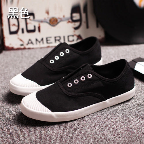 Men's Canvas Shoes Korean-style Low-top Flat