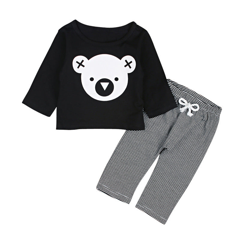 Koala Top Pantalon Rayé Deux Pièces Enfant