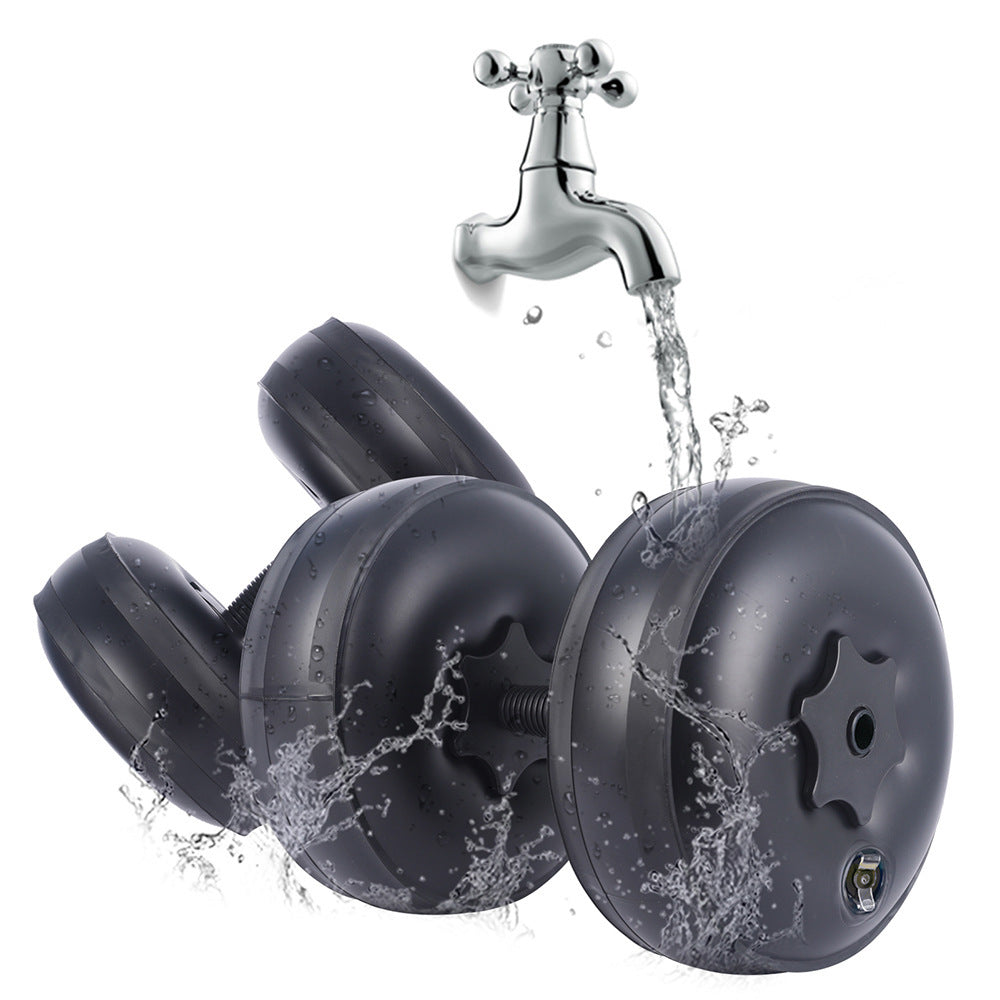 mancuernas llenas de agua