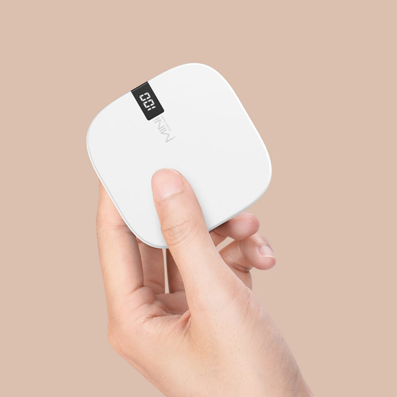 Mini banque d'alimentation 10 000 mAh, affichage numérique à entrée rapide