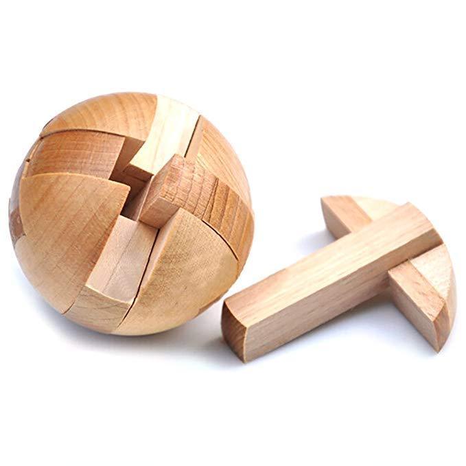 Puzzle en bois boule magique casse-tête jeu d'intelligence