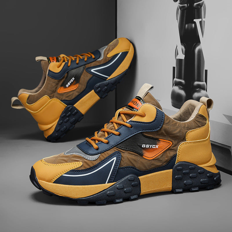 Zapatos deportivos casuales con plataforma Daddy para hombre otoño