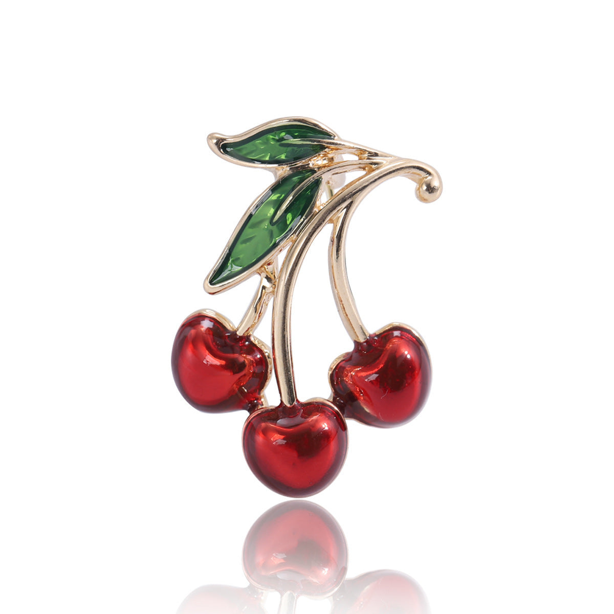 Accessoires vestimentaires Broche pour vêtements Cerise dégoulinante rouge