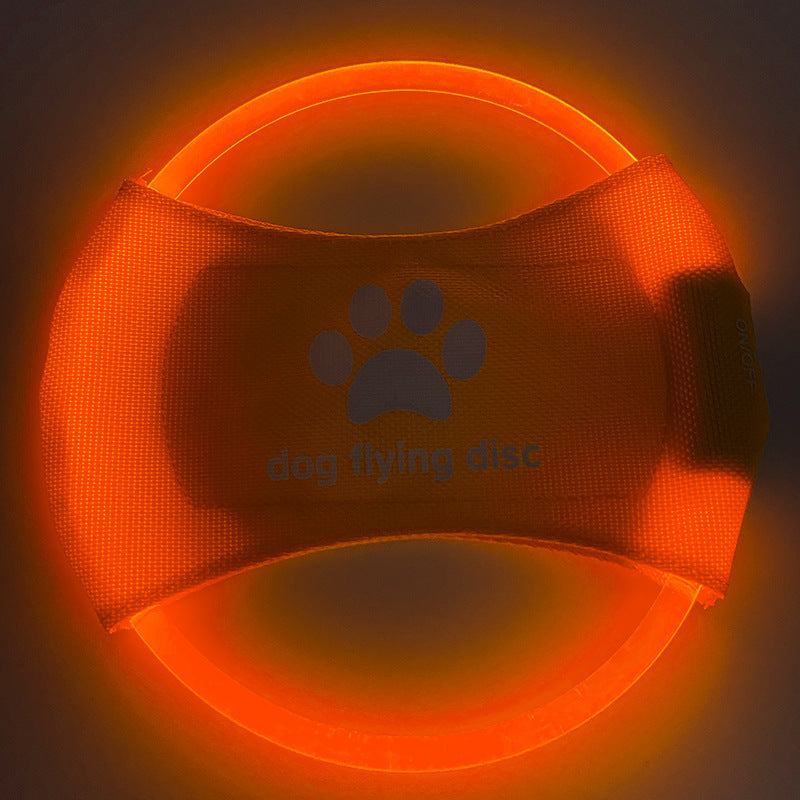 Chien disques volants lumière LED lumineuse entraînement lumineux jouets interactifs jeu disques volants chien jouet accessoires pour chien produits pour animaux de compagnie