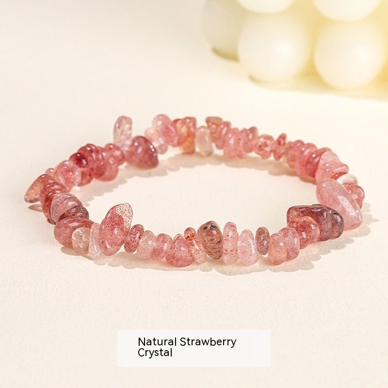 Natural Crystal Gravel Agate Aventurine Irregular Bracelet