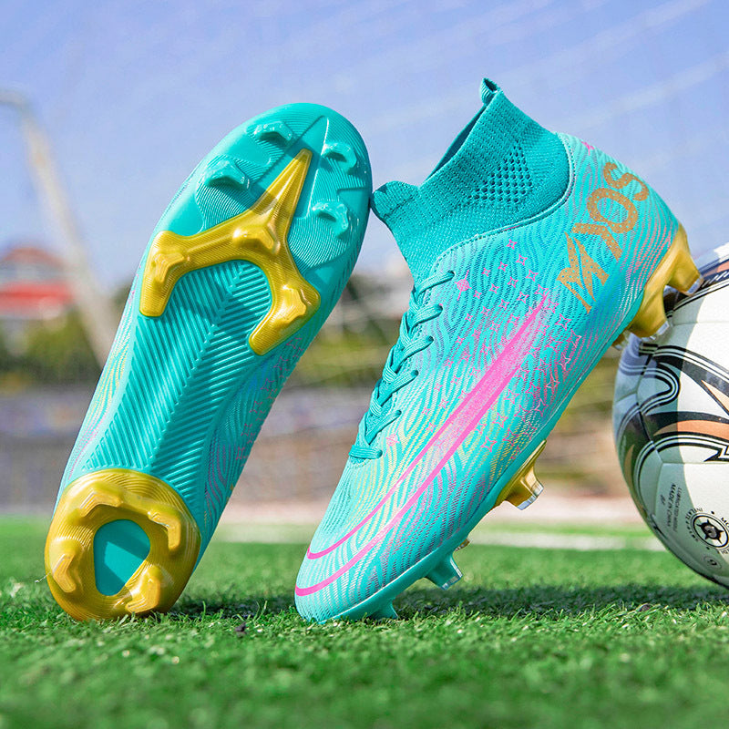 Chaussures de football pour étudiants AG, chaussures d'entraînement à ongles longs cassés