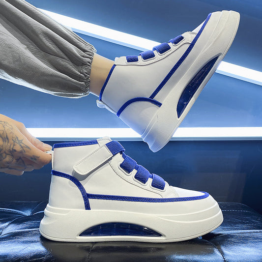 Chaussures montantes pour hommes, automne et hiver, nouvelles chaussures à semelle épaisse, faciles à porter