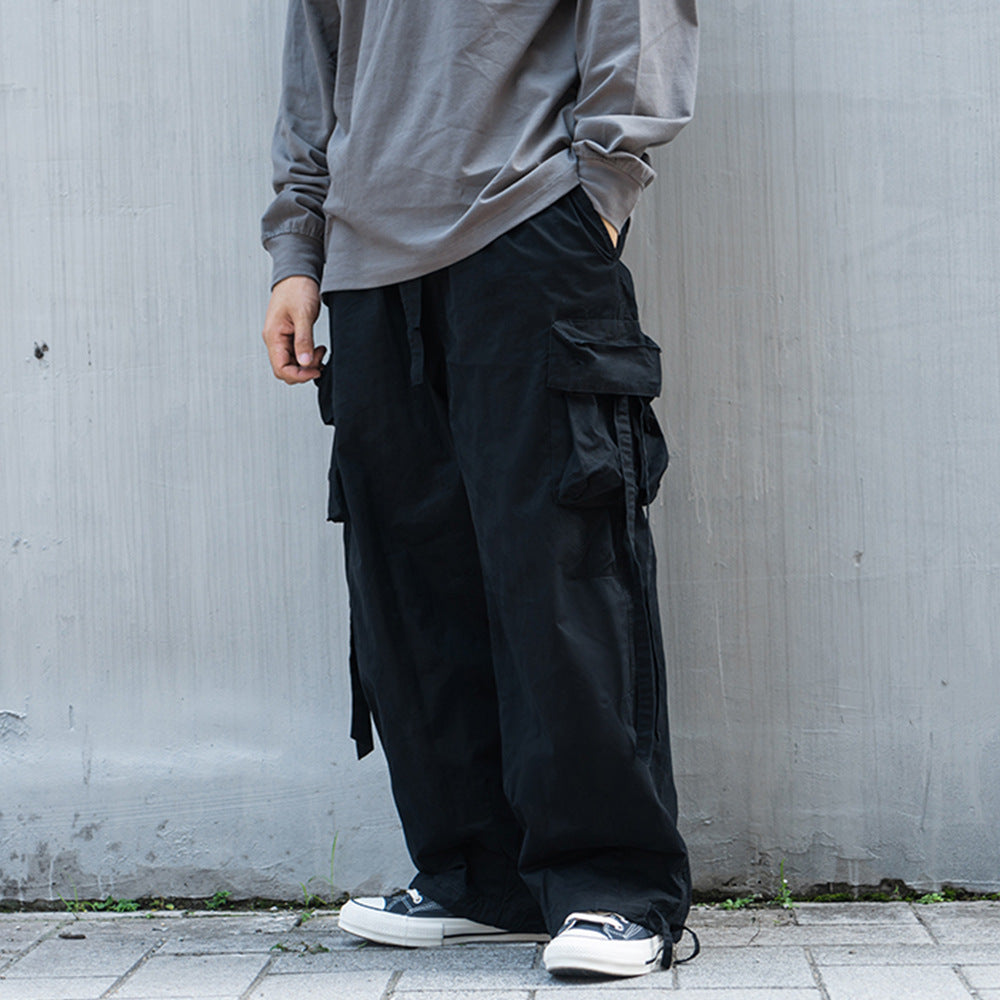 Men's Elastic Waist Drawstring Ankle Banded Pants