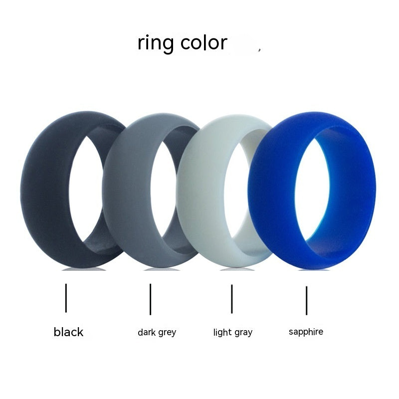 Bague en gel de silice, bague de sport pour hommes, bague de mariage pour couple