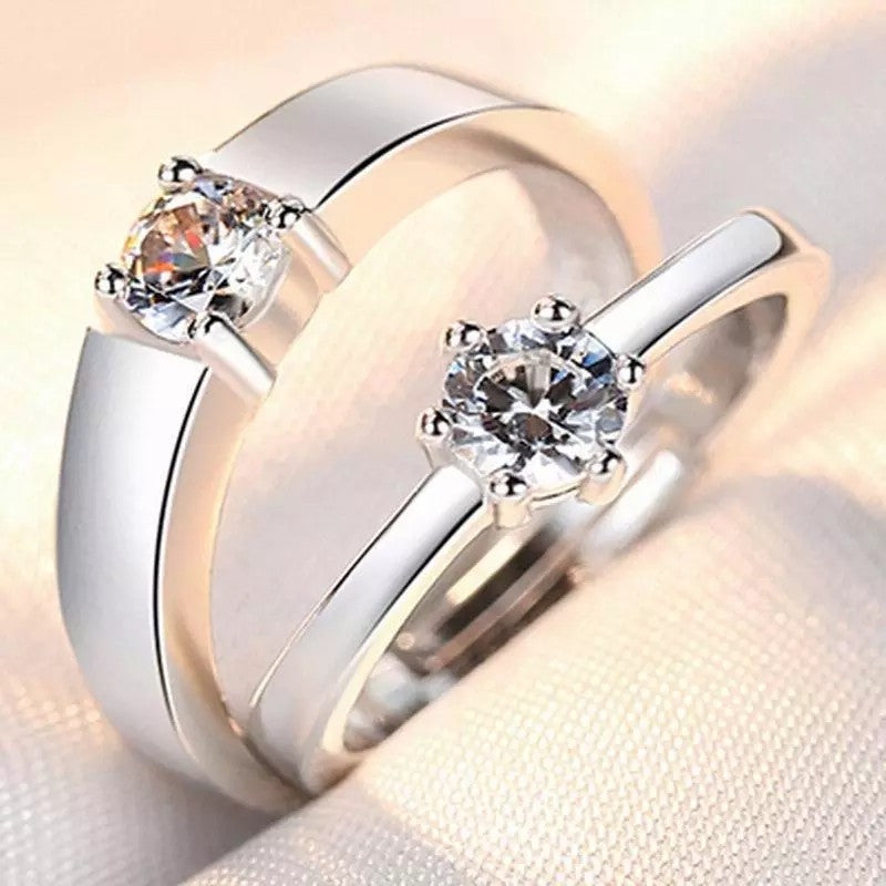 Bague Couple Édition Coréenne Minimaliste