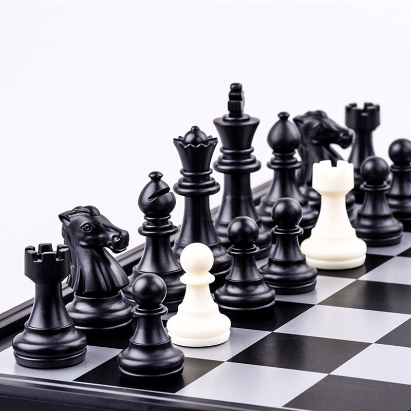 Backgammon de dames d'échecs magnétiques trois en un