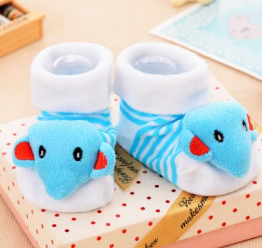 Chaussettes bébé en coton chaussettes de noël pour nouveau-nés cadeau Lot Animal antidérapant avec semelles en caoutchouc pour enfant garçon fille nouveau-né chaussettes bébé 