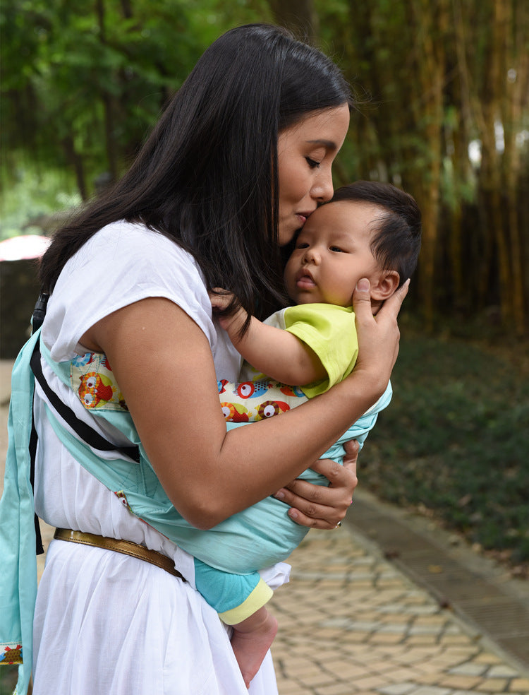 Porte-bébé en coton respirant, sac pour bébé, poche arrière