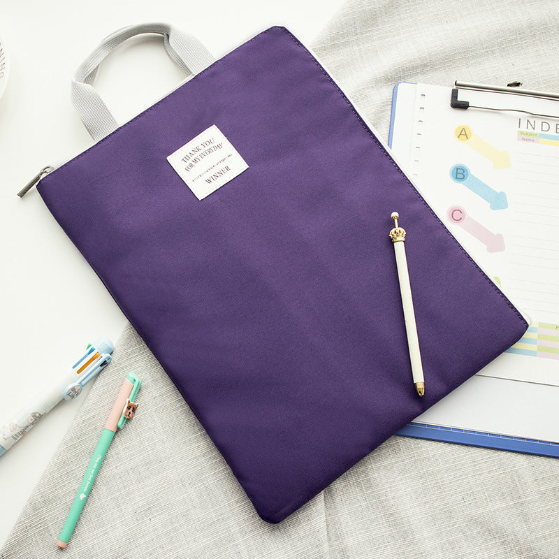 Ensemble de fichiers A4 de grande capacité de couleur unie Winner