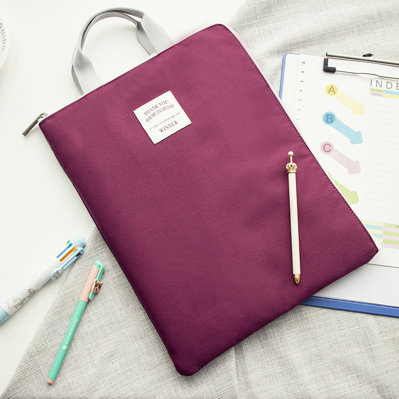 Ensemble de fichiers A4 de grande capacité de couleur unie Winner