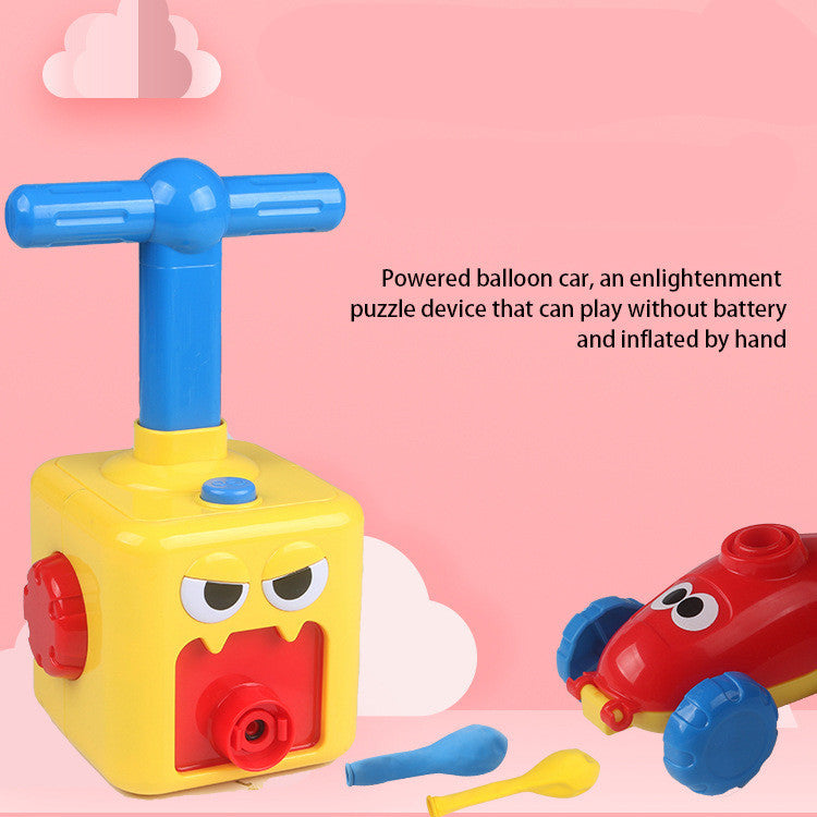 Power Balloon Launch Tower Toy Puzzle  Education Inertia Air Power Balloon Car Science Experimen Toy For Children Gift